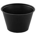 Solo Usa DCC Polystyrene Portion Cups- Black. P400BLK